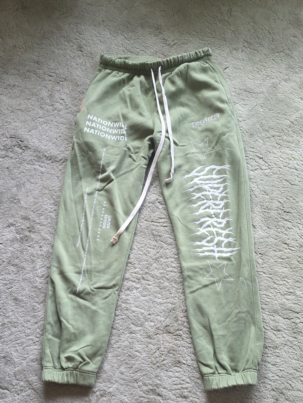 Superfresh Clothing Limited Edition Baggy Sweatpants - Sage - XL